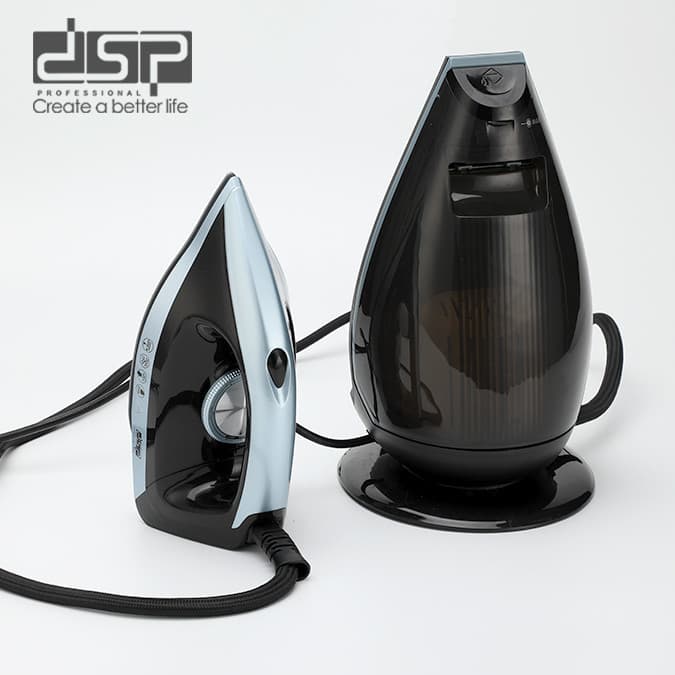 Buxar generatorlu ütü DSP KD1106 LRD, Keramika, 2200 Vt, Qara — şəkil 3