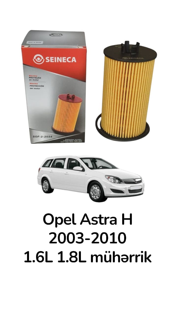 Yağ filtri Opel Astra H 1.6L 1.8L mühərrik 2003-2010 üçün 93185674 650172