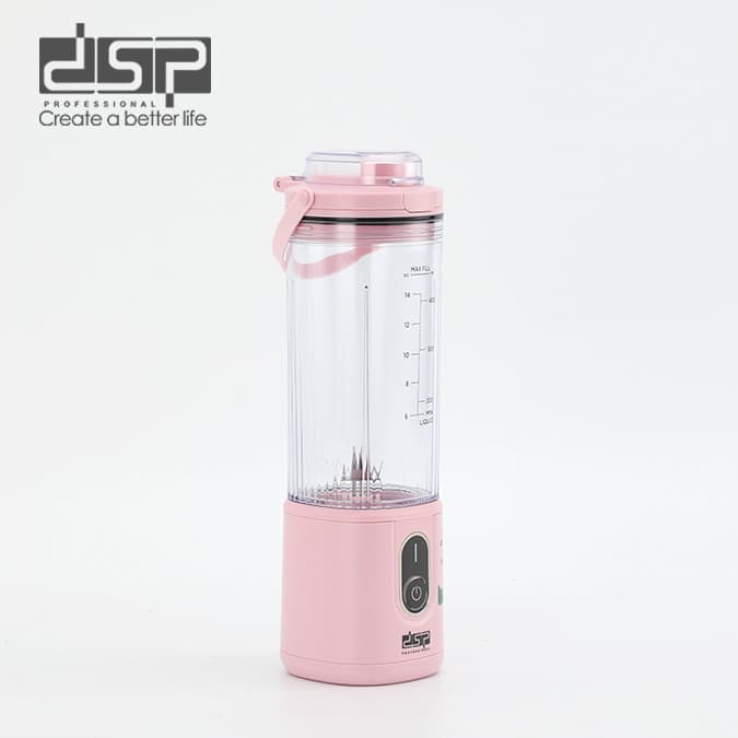 Blender DSP KJ2206 LRD, portativ, mexaniki, 0.4 L, çəhrayı — изображение 2