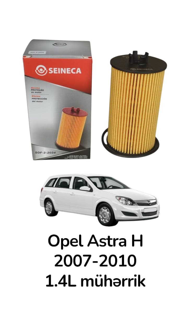 Yağ filtri Opel Astra H 1.4L mühərrik 2007-2010 üçün 5650359 650172