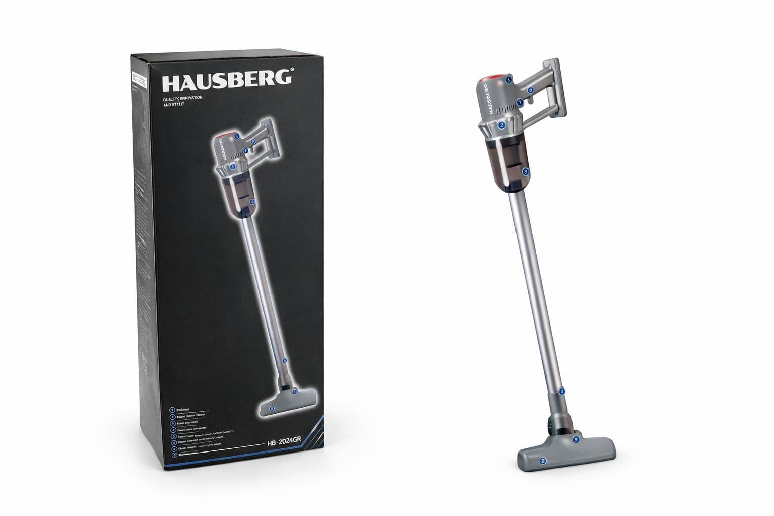 Vertikal tozsoran Hausberg HB-2024GR