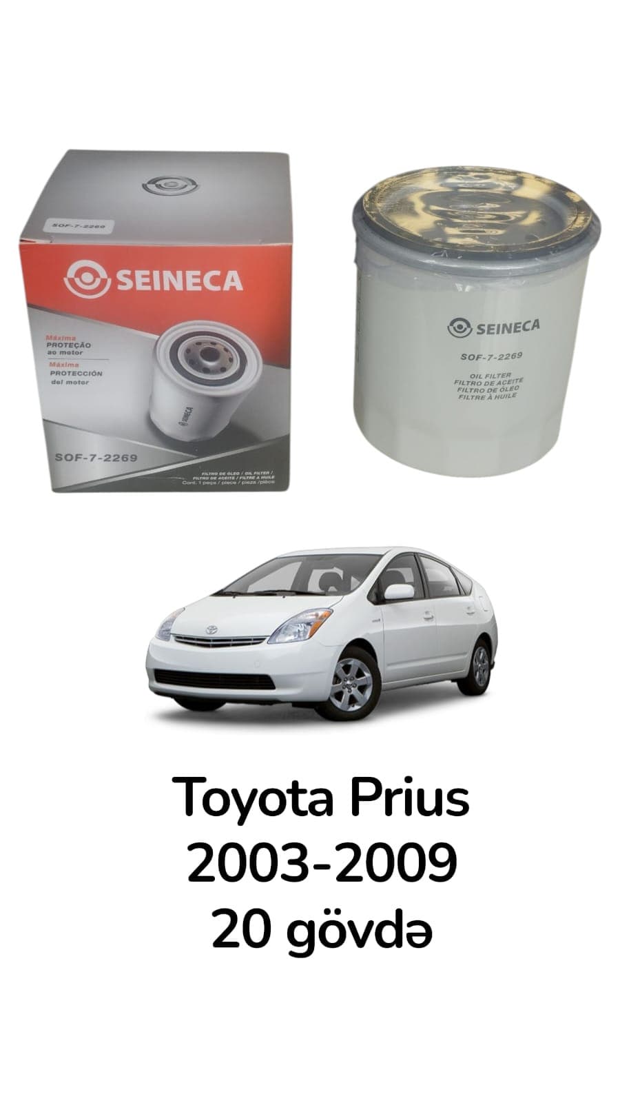 Yağ filtri Toyota Prius 2003-2009 üçün