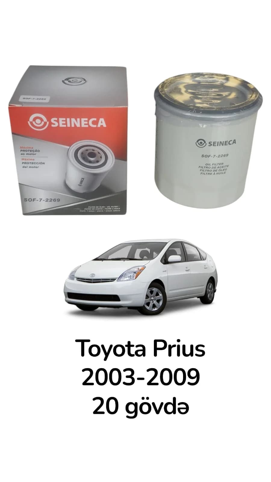 Yağ filtri Toyota Prius 2003-2009 üçün