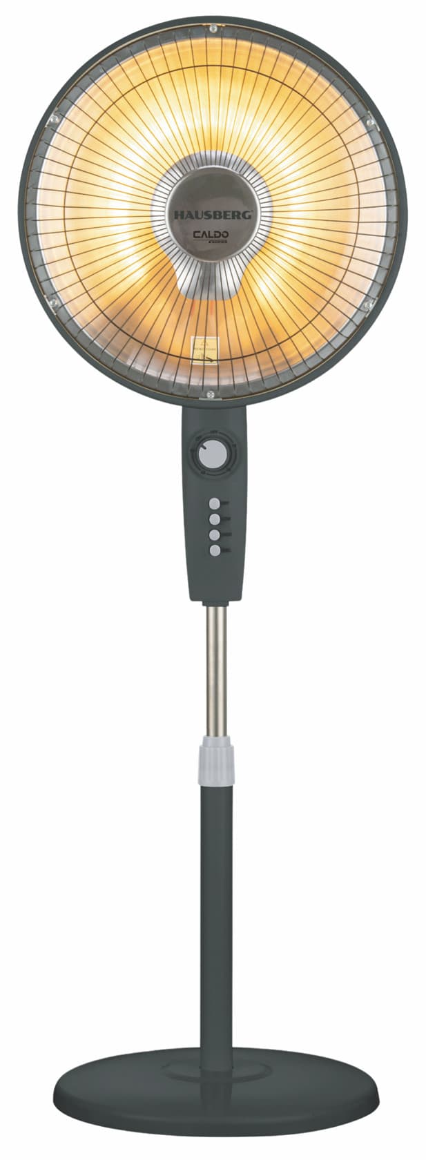 İnfraqırmızı qızdırıcı Hausberg HB-8810, Haloqen, 1000 Vt, Qara, Temperaturun tənzimlənməsi