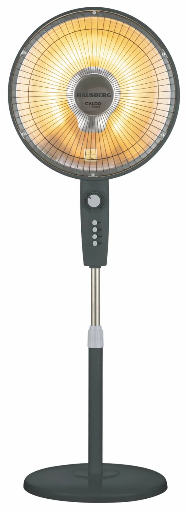 İnfraqırmızı qızdırıcı Hausberg HB-8810, Haloqen, 1000 Vt, Qara, Temperaturun tənzimlənməsi