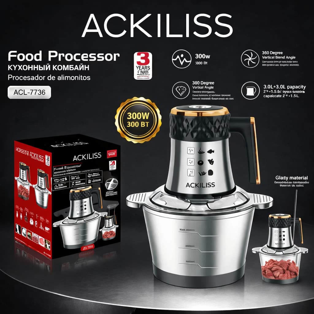 Doğrayıcı Ackiliss ACL-7736 300W