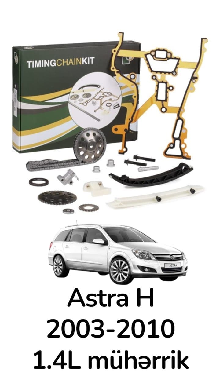 Zamanlama zincir dəsti BGA TC0235Fk Opel Astra H 1.4L mühərrik 2003-2010
