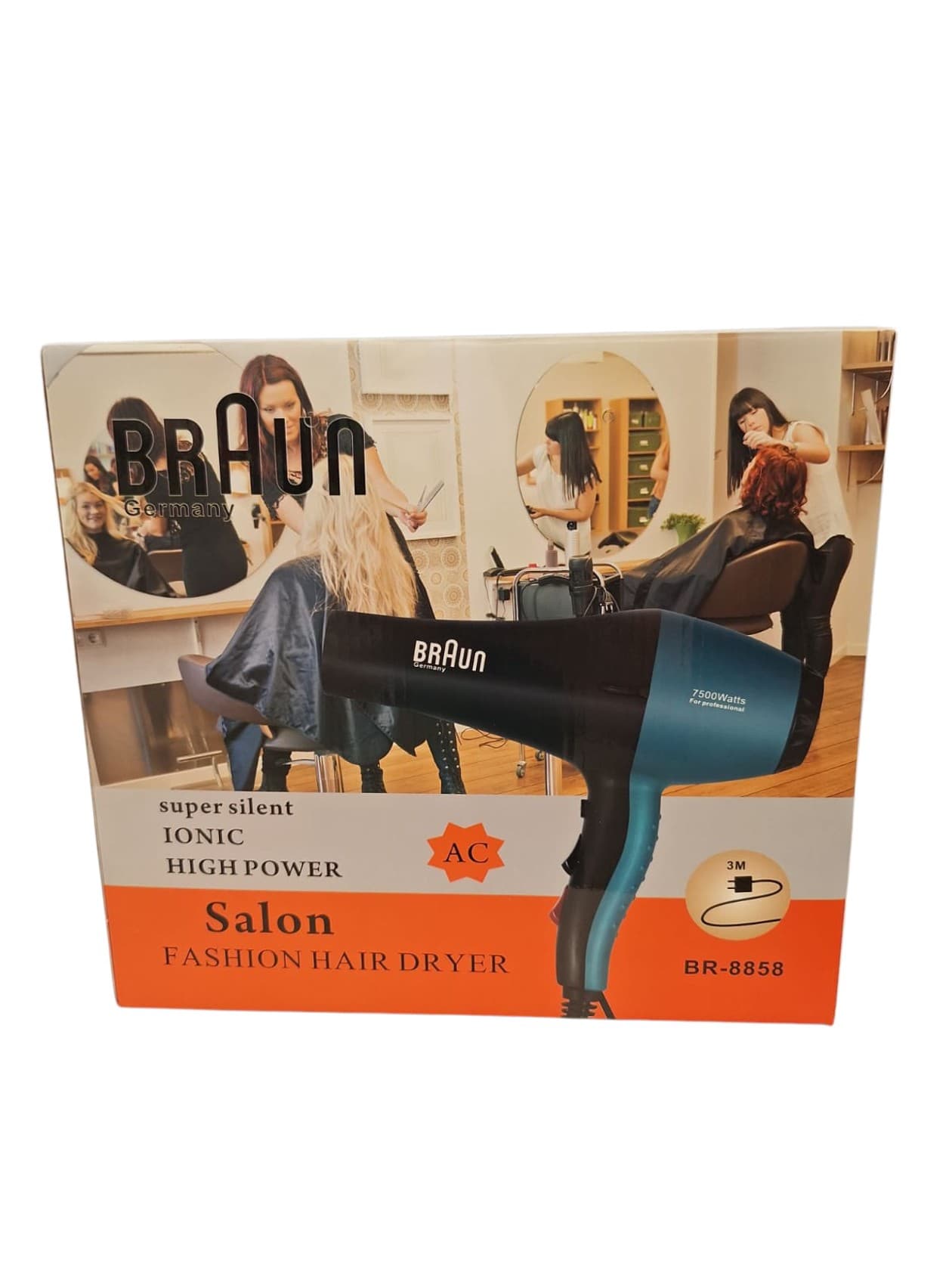 Fen 8858 - Фен для волос 8858 Black Blue — şəkil 2