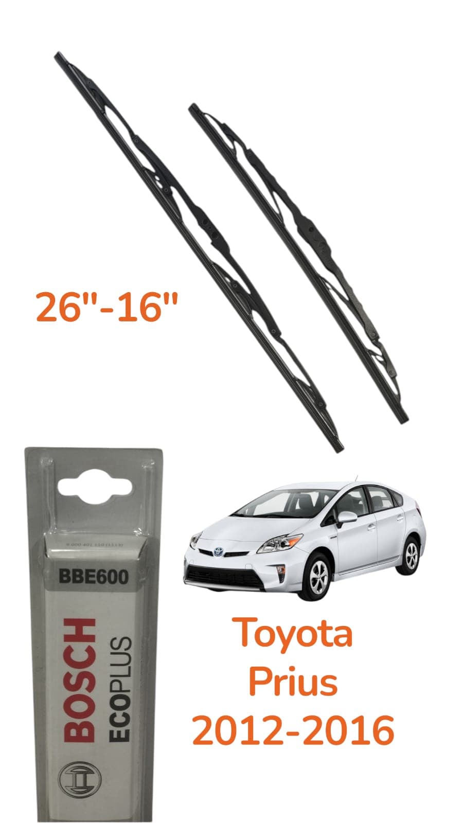 Avtomobil üçün şüşəsilən fırça Toyota Prius 2012-2016 üçün