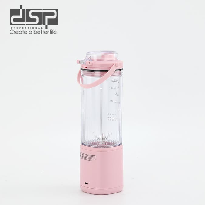 Blender DSP KJ2206 LRD, portativ, mexaniki, 0.4 L, çəhrayı — изображение 4