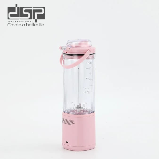 Blender DSP KJ2206 LRD, portativ, mexaniki, 0.4 L, çəhrayı — şəkil 4
