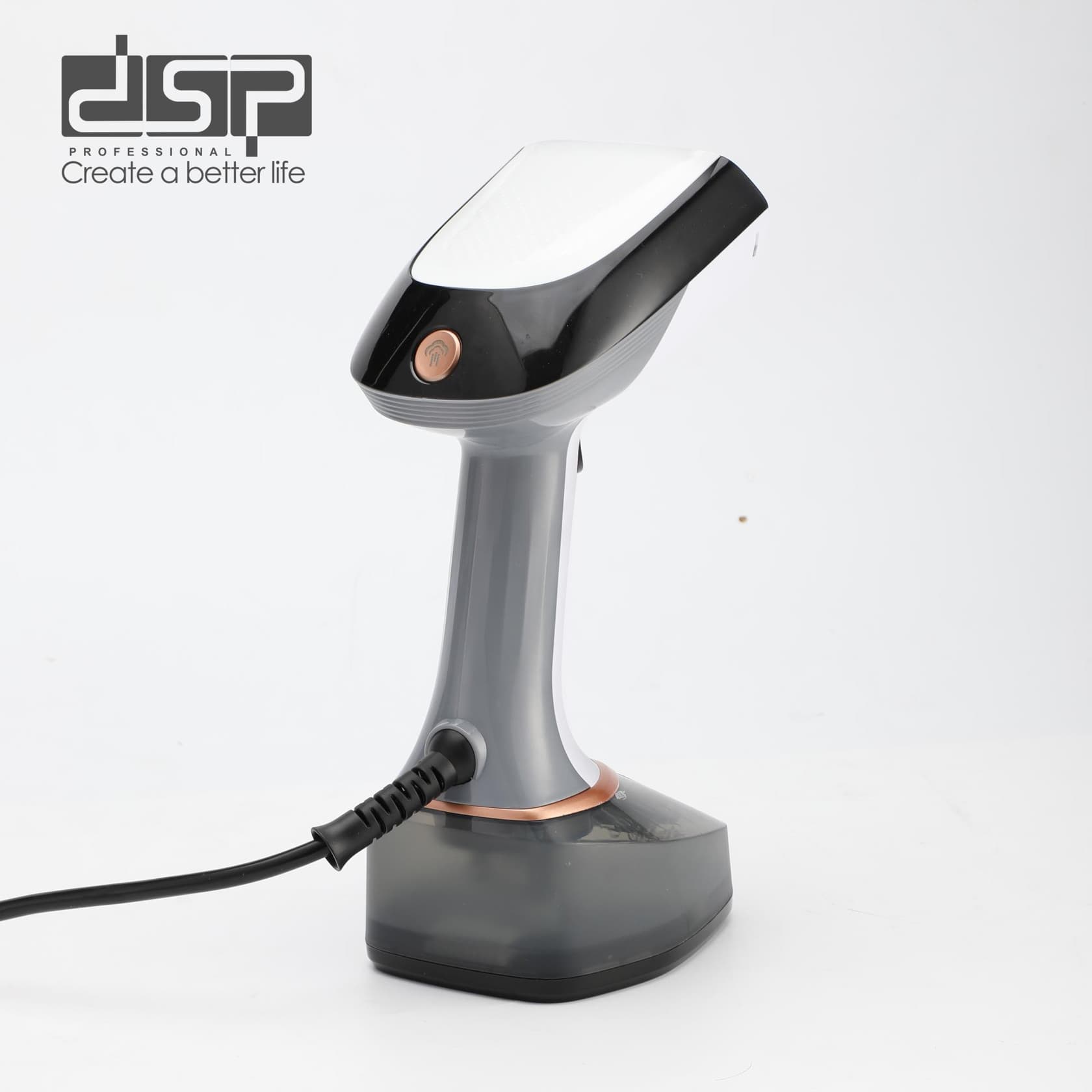 Əl geyim buxarlayıcısı DSP KD1121 LRD 1400 W 0.32 l qara — şəkil 8