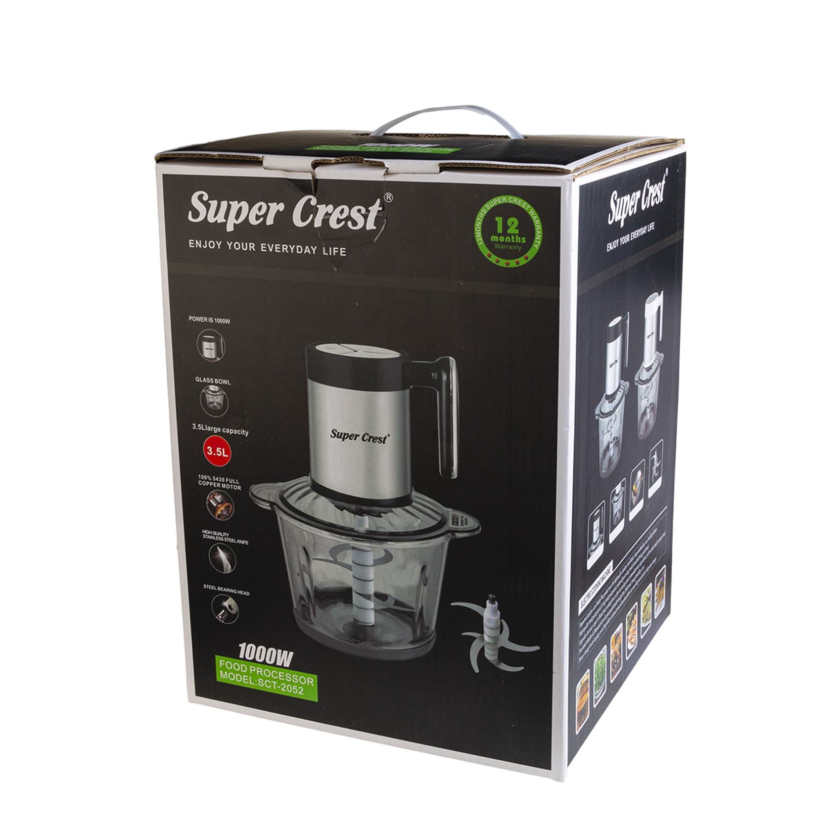 Parçalayıcı Super Crest 7690000023401 Qara