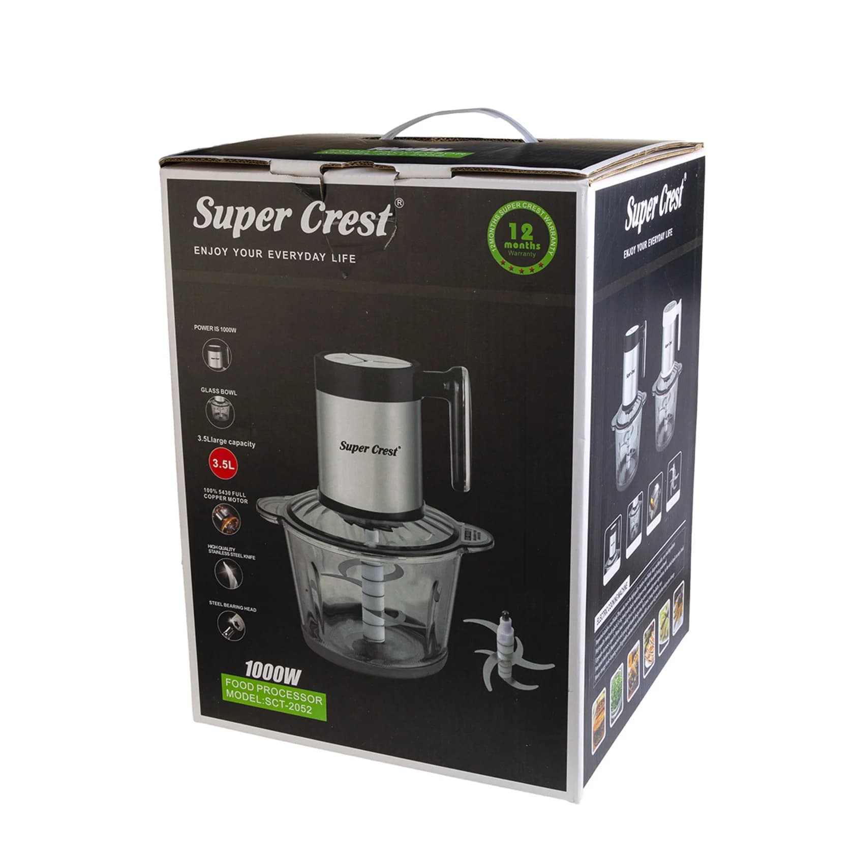Parçalayıcı Super Crest 7690000023401 Qara