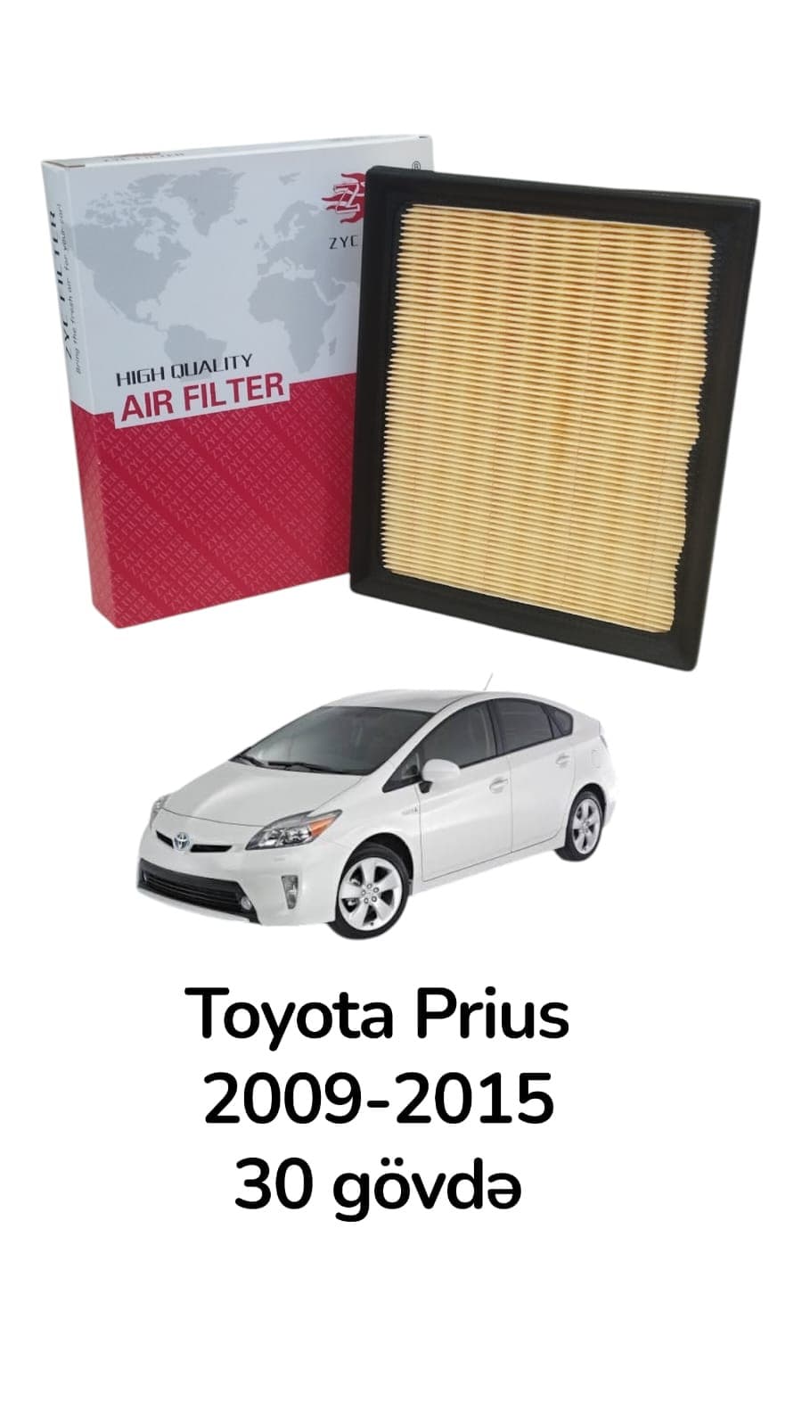 Hava filteri Seineca 1780137020 Toyota Prius 2009-2015 üçün 1780137020