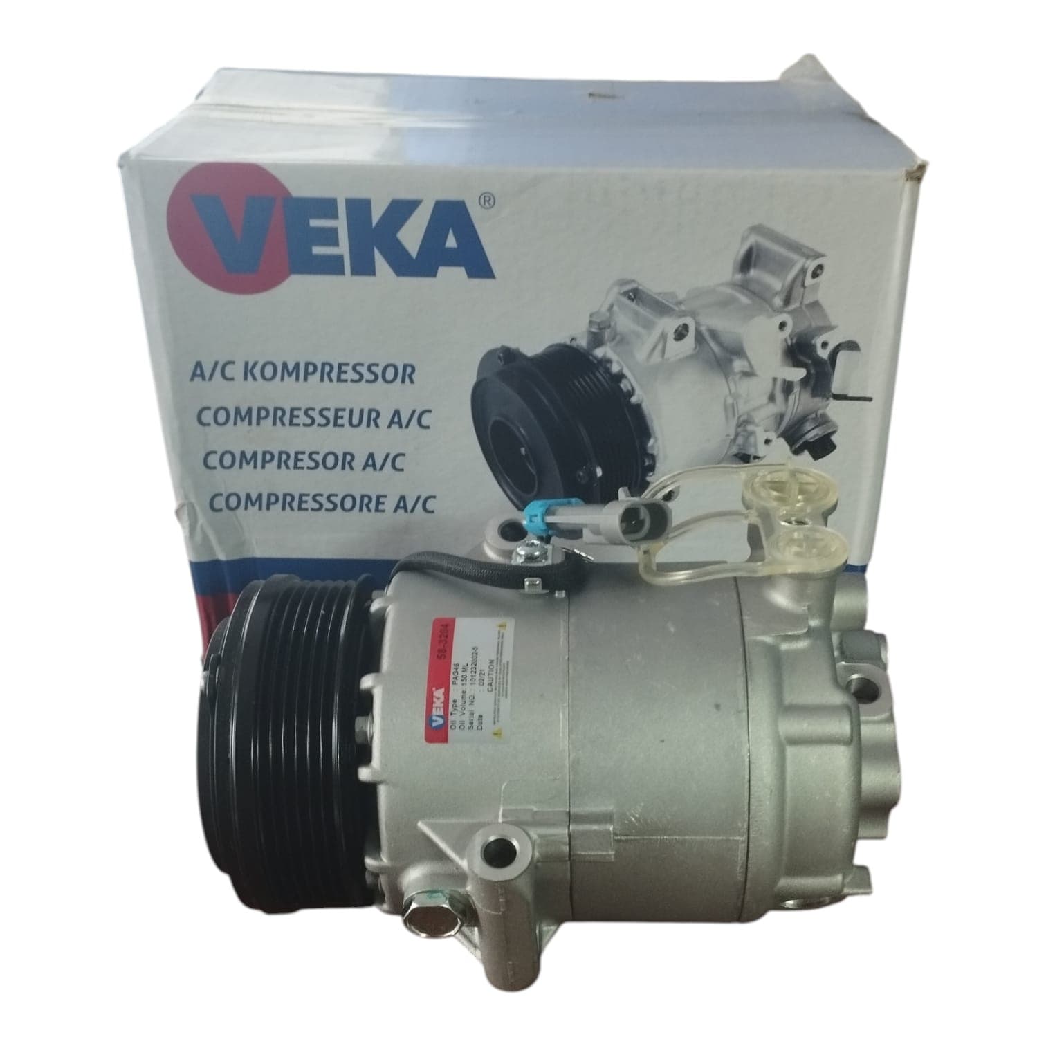 Kompressor Veka Opel Astra H 1.3 Turbo Dizel mühərrik 2003-2010 üçün 58-3204 13124754 — şəkil 7