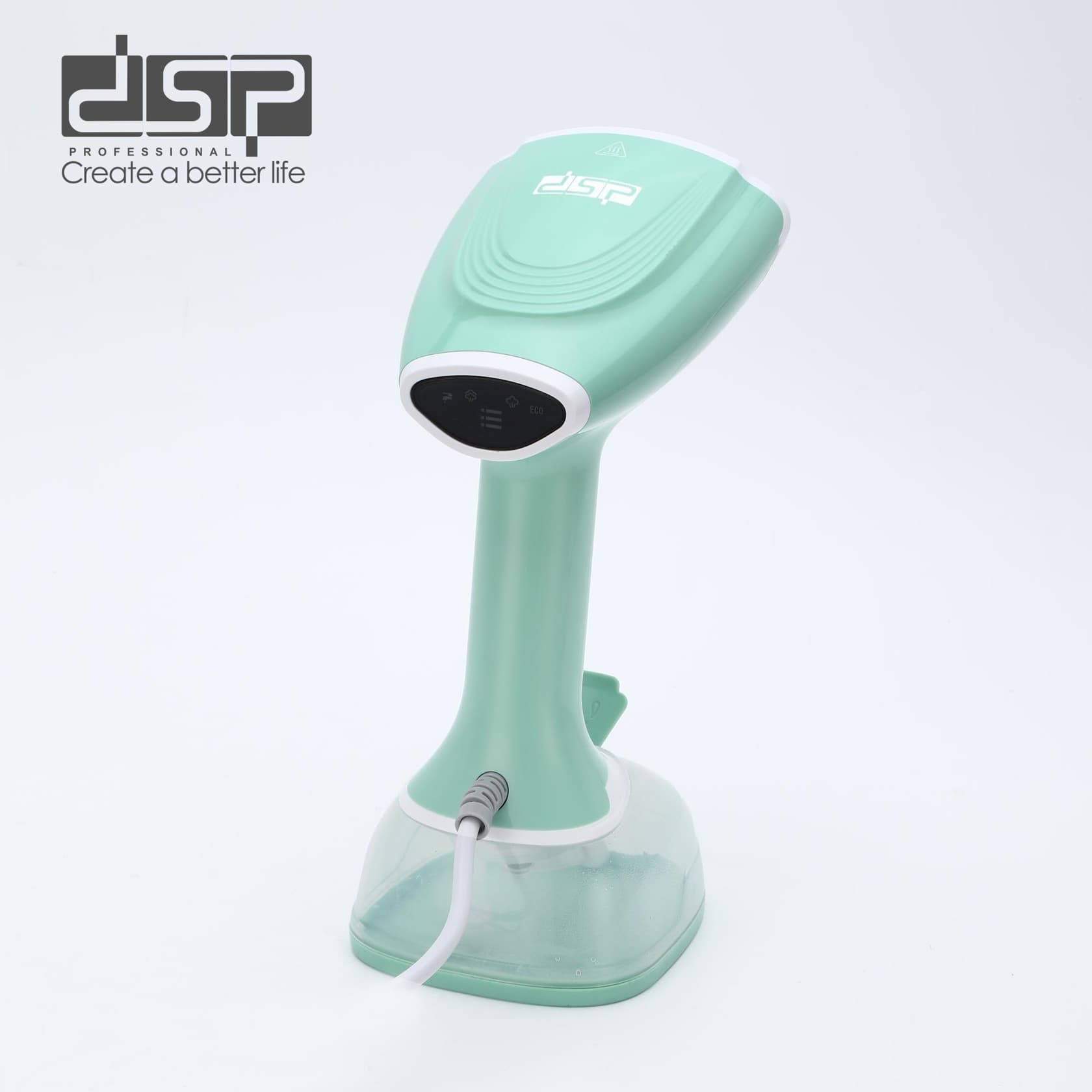 Geyim buxarlayıcısı DSP KD1357 LRD, 1600 Vt, 0.3 L, yaşıl — şəkil 5
