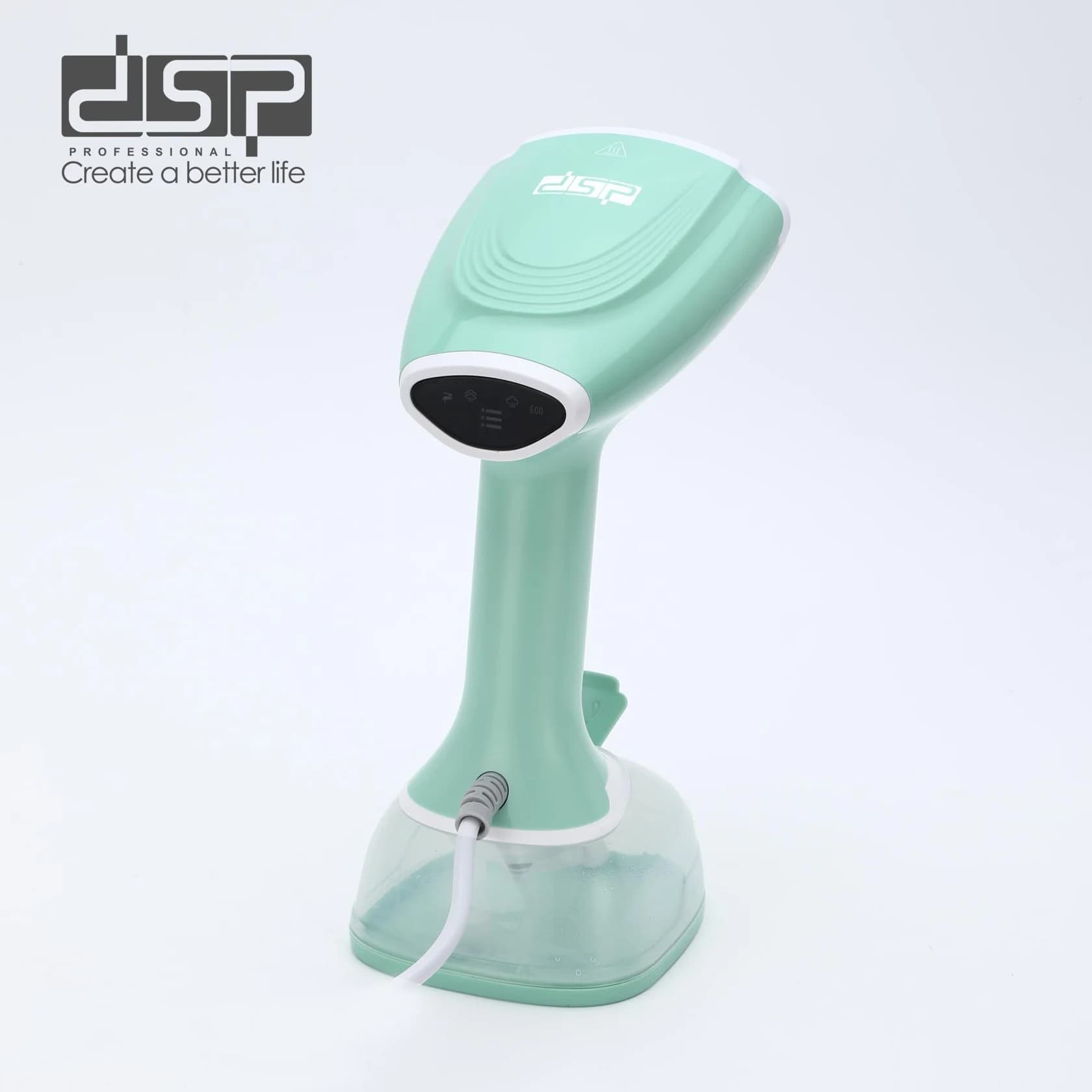 Geyim buxarlayıcısı DSP KD1357 LRD, 1600 Vt, 0.3 L, yaşıl — şəkil 5