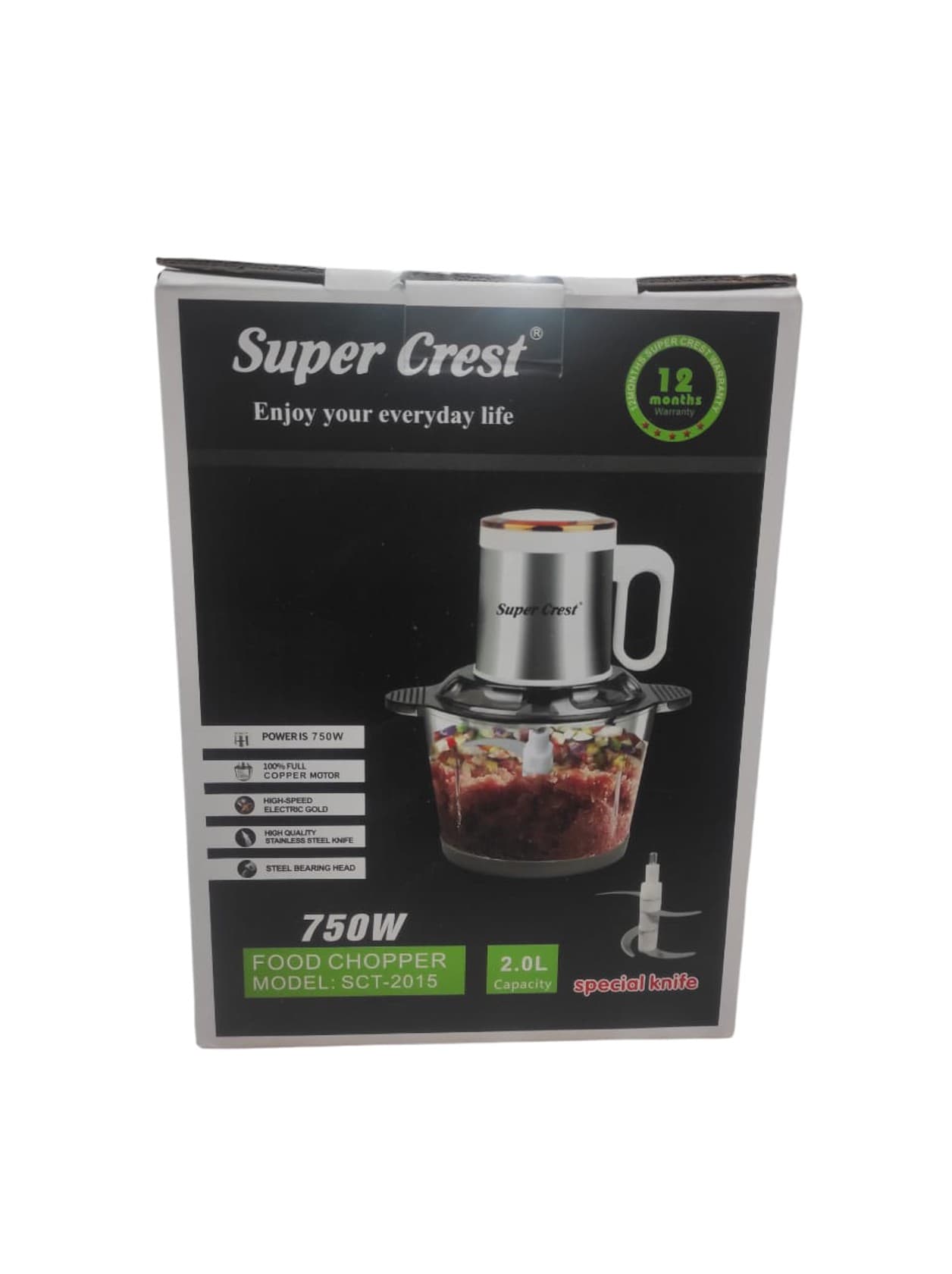 Doğrayıcı Super Crest SCT-2015 White/Silver — şəkil 4