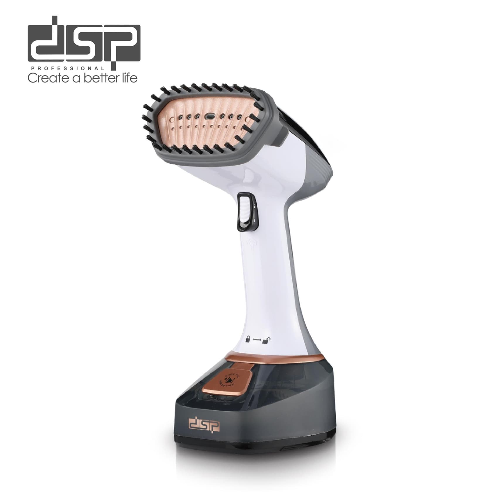Əl geyim buxarlayıcısı DSP KD1121 LRD 1400 W 0.32 l qara