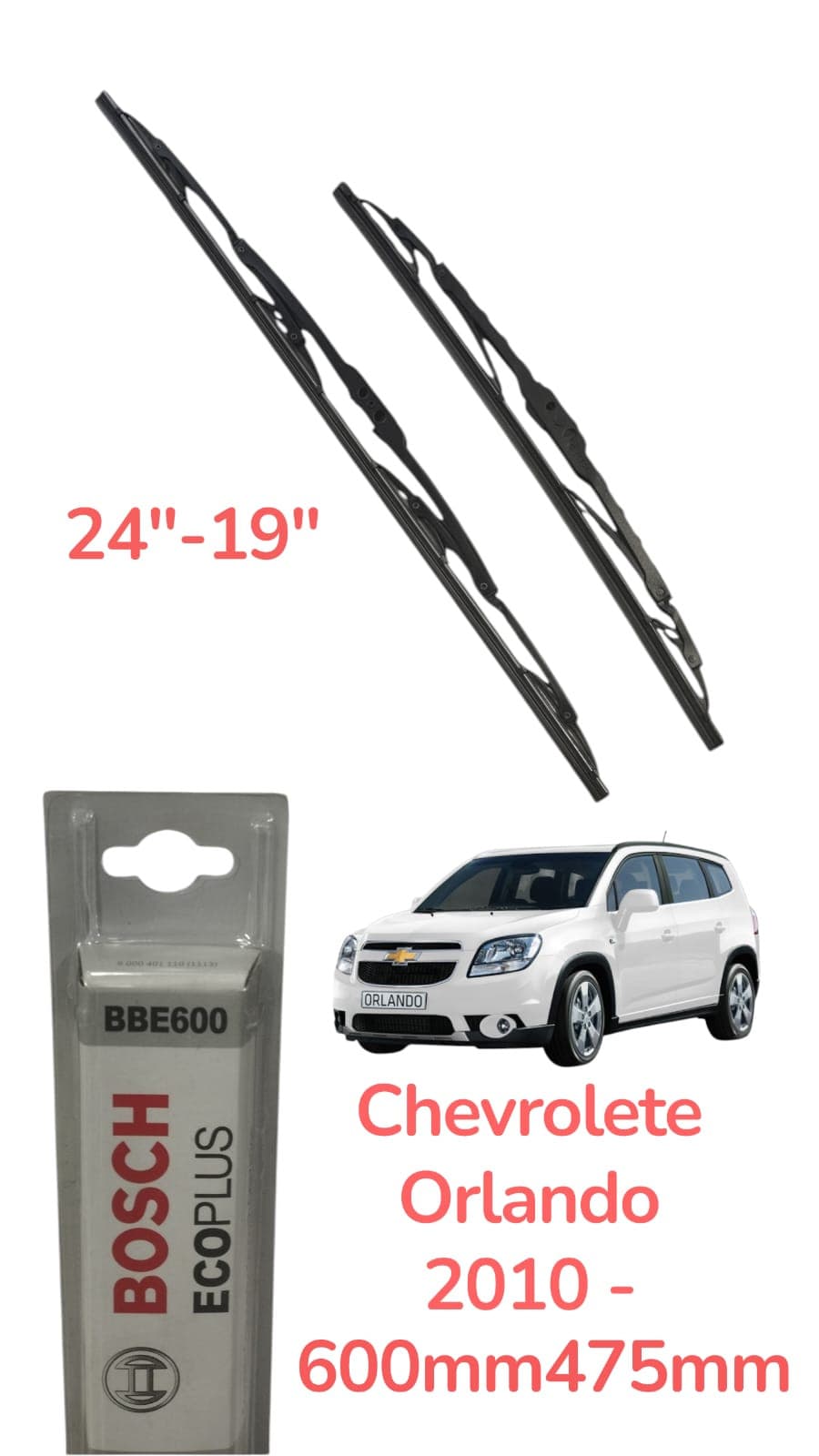 Avtomobil üçün şüşə silənlər Chevrolet Orlando 2010 üçün