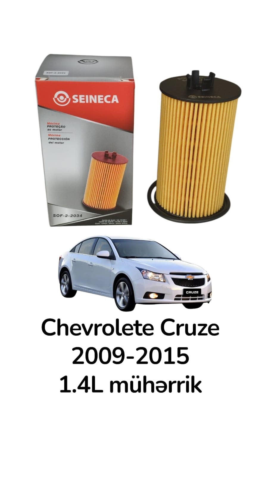 Yağ filtri Chevrolete Cruze 1.4L mühərrik 2009-2015 üçün 5650359 650173