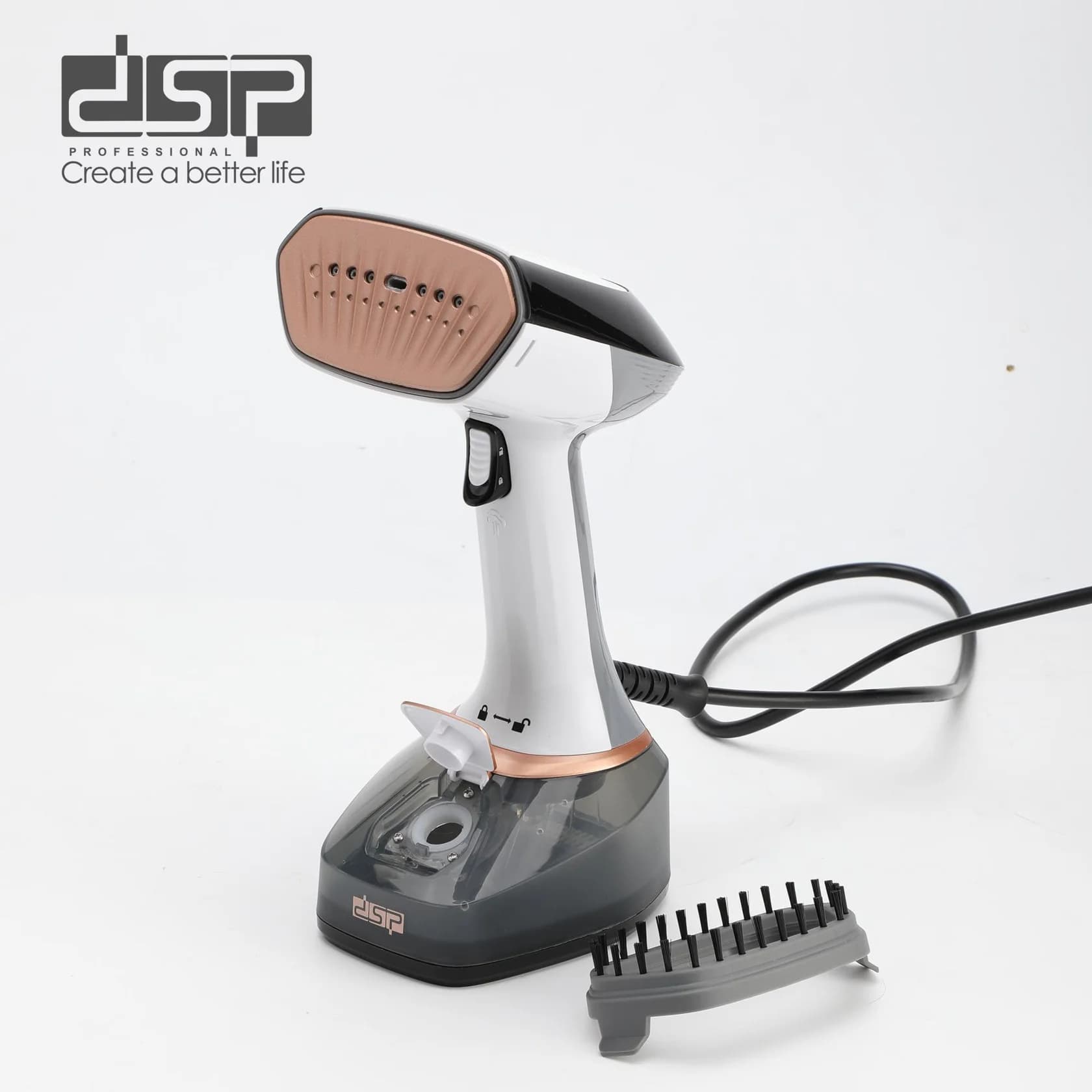 Əl geyim buxarlayıcısı DSP KD1121 LRD 1400 W 0.32 l qara — изображение 15