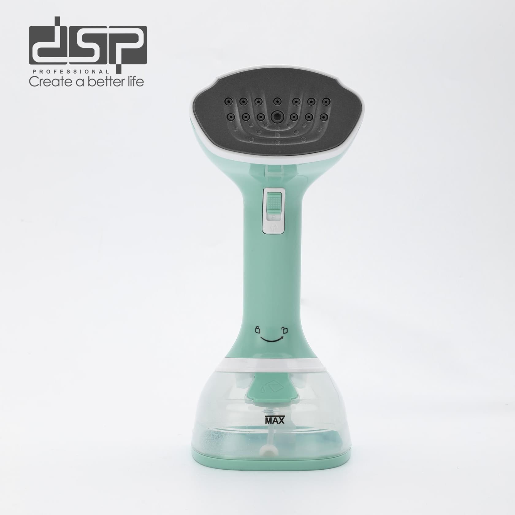 Geyim buxarlayıcısı DSP KD1357 LRD, 1600 Vt, 0.3 L, yaşıl — şəkil 2