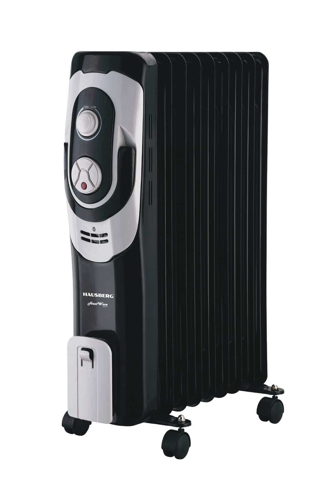 Yağ qızdırıcısı Hausberg HB-8910 ELH 9 bölməli 2000 W 20 m² qara