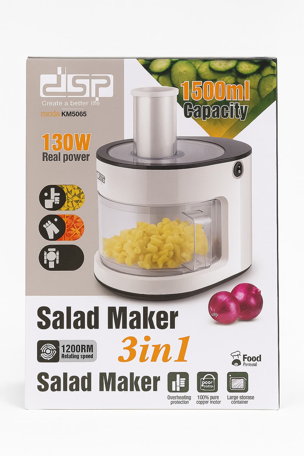 Doğrayıcı DSP KM5065 3-in-1