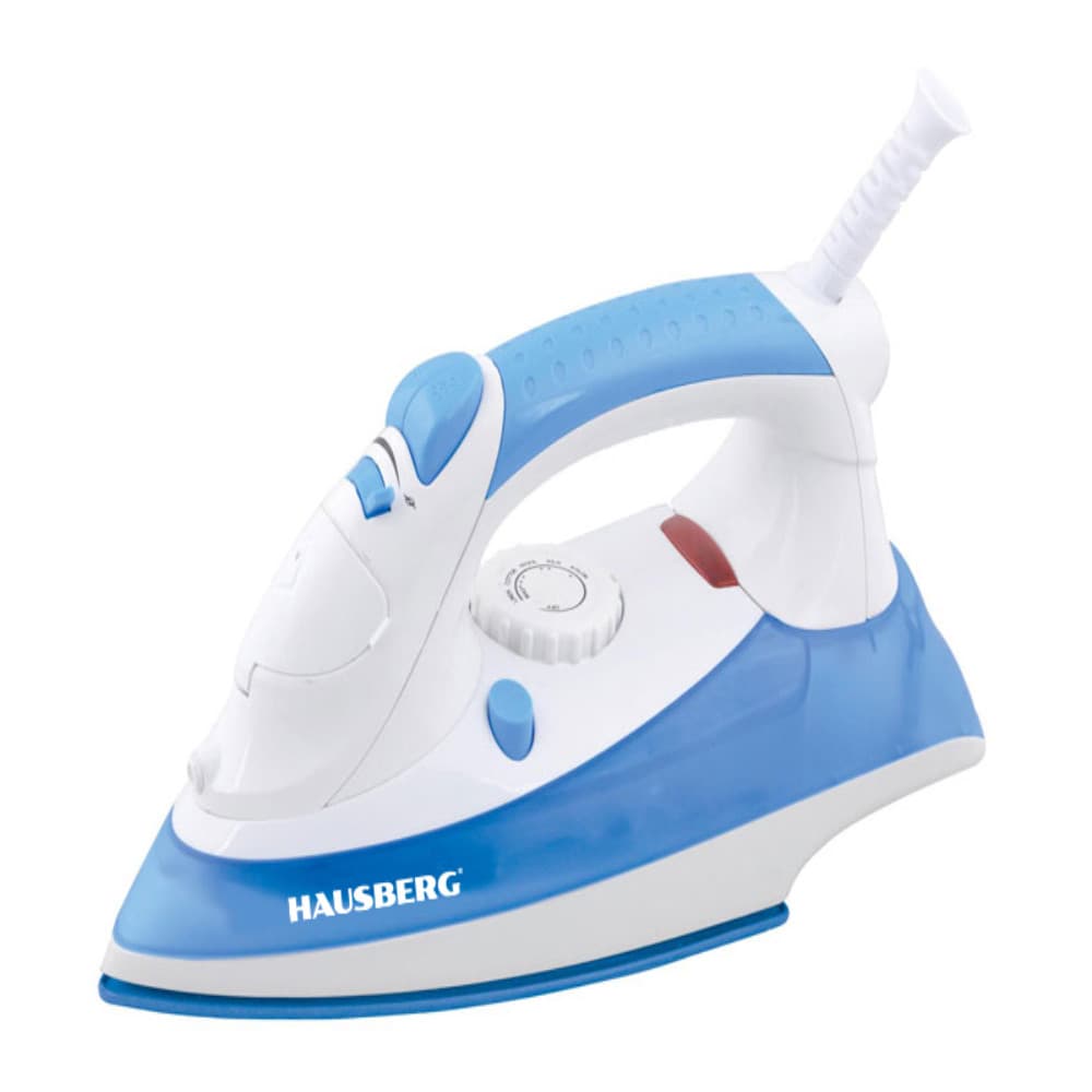 Ütü Hausberg HB-7805 ELH, Keramika, 2200 Vt, Mavi — şəkil 2