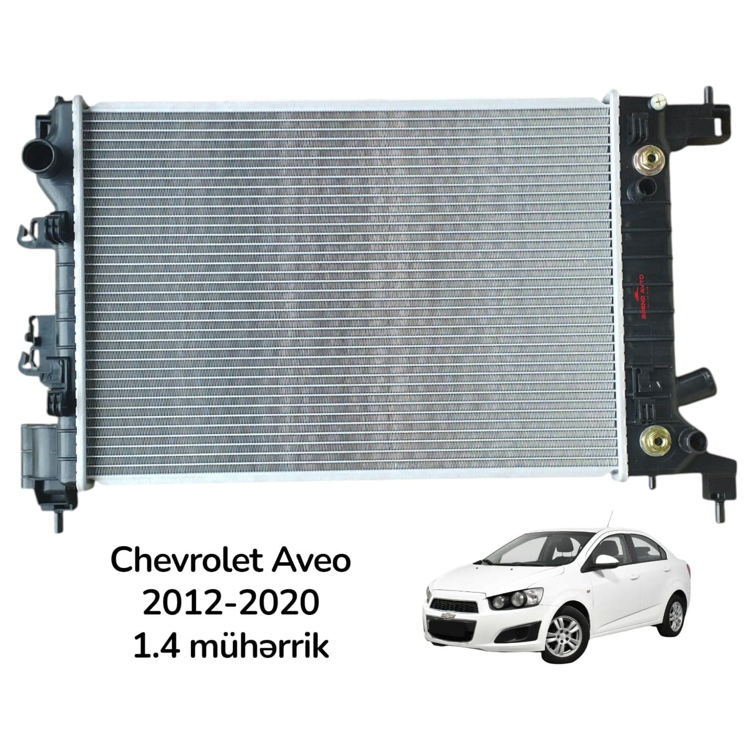 Su radiator mexaniki və avtomat sürətlər qutusu üçün 95460091 95460092 95316032 95316031 Chevrolet Aveo T300 1.4 2012-2020 üçün