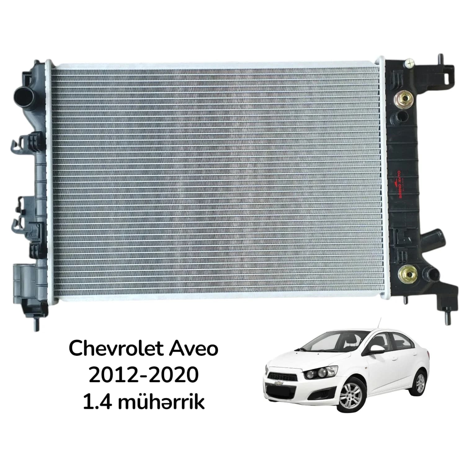 Su radiator mexaniki və avtomat sürətlər qutusu üçün 95460091 95460092 95316032 95316031 Chevrolet Aveo T300 1.4 2012-2020 üçün