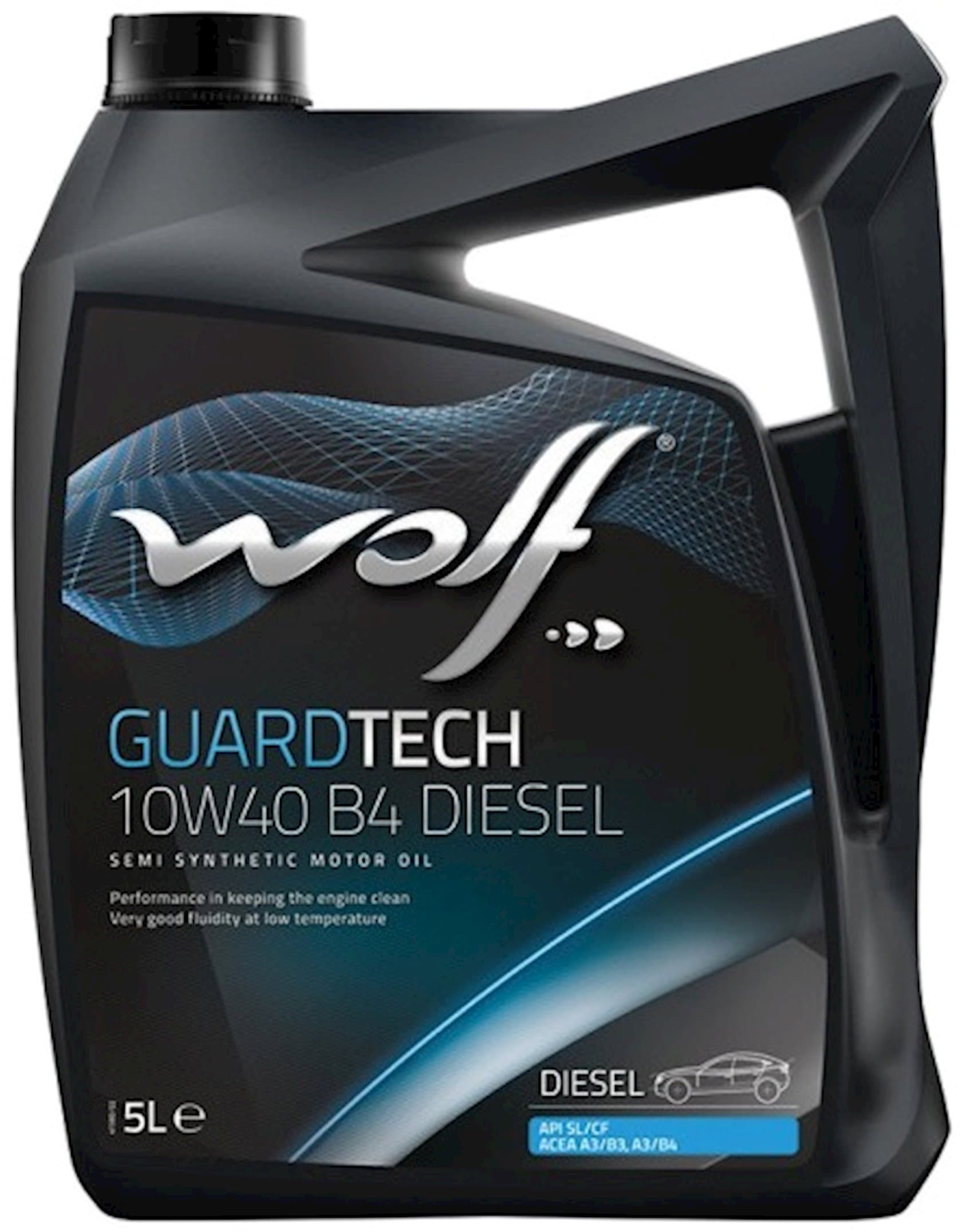 Motor yağı Wolf Guardtech 10W-40 B4 Diesel, 5 l
