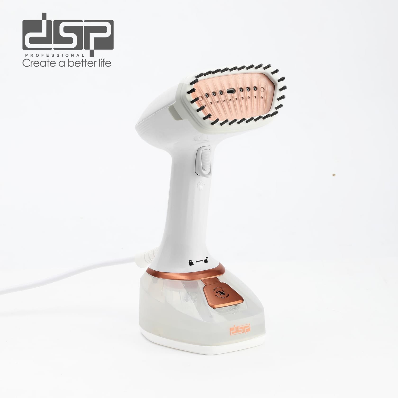 Əl geyim buxarlayıcısı DSP KD1121 LRD 1400 W 0.32 l ağ — şəkil 2
