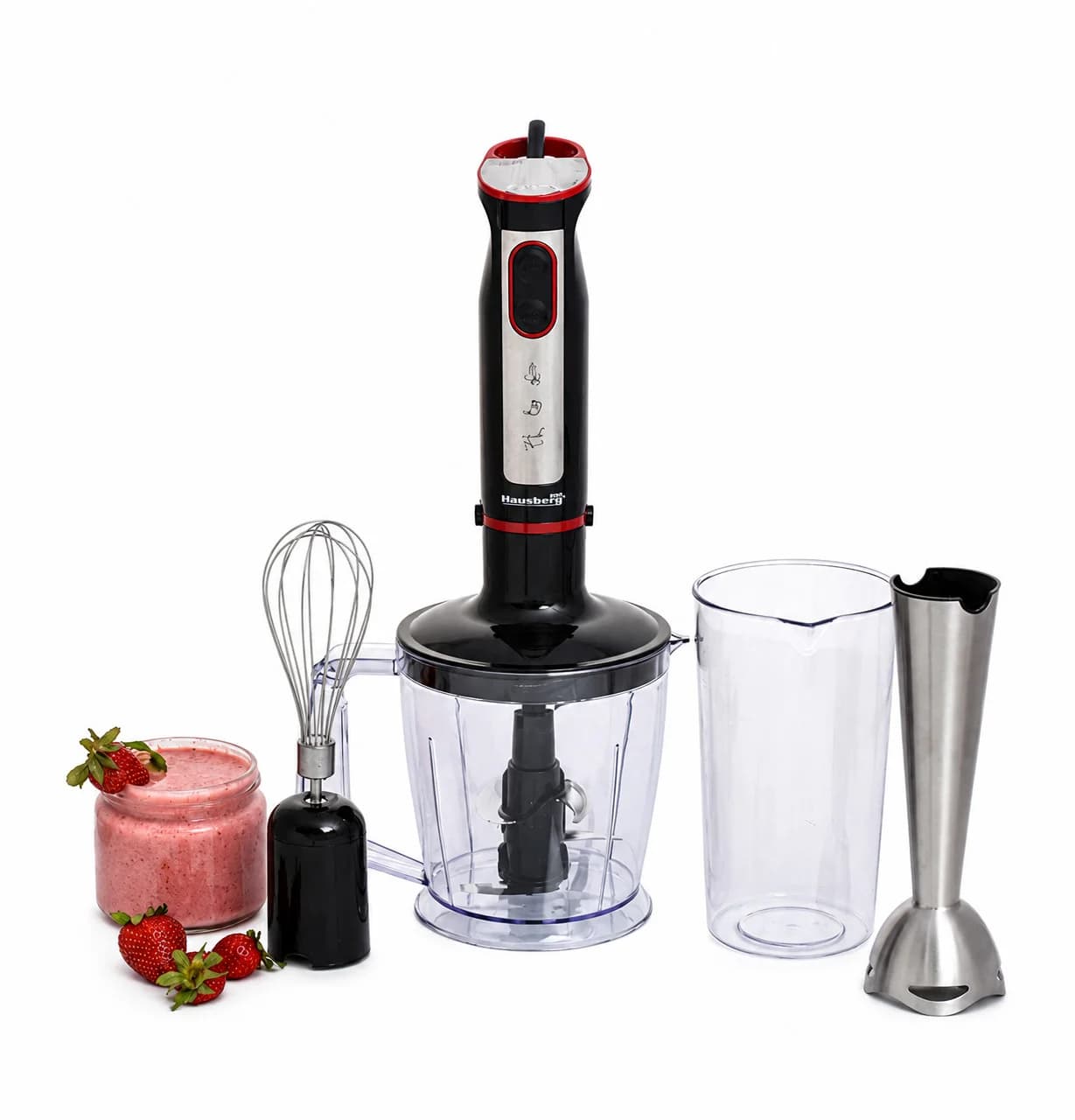 Blender Hausberg HB-7700 RS 1000 W 0.7 l qara