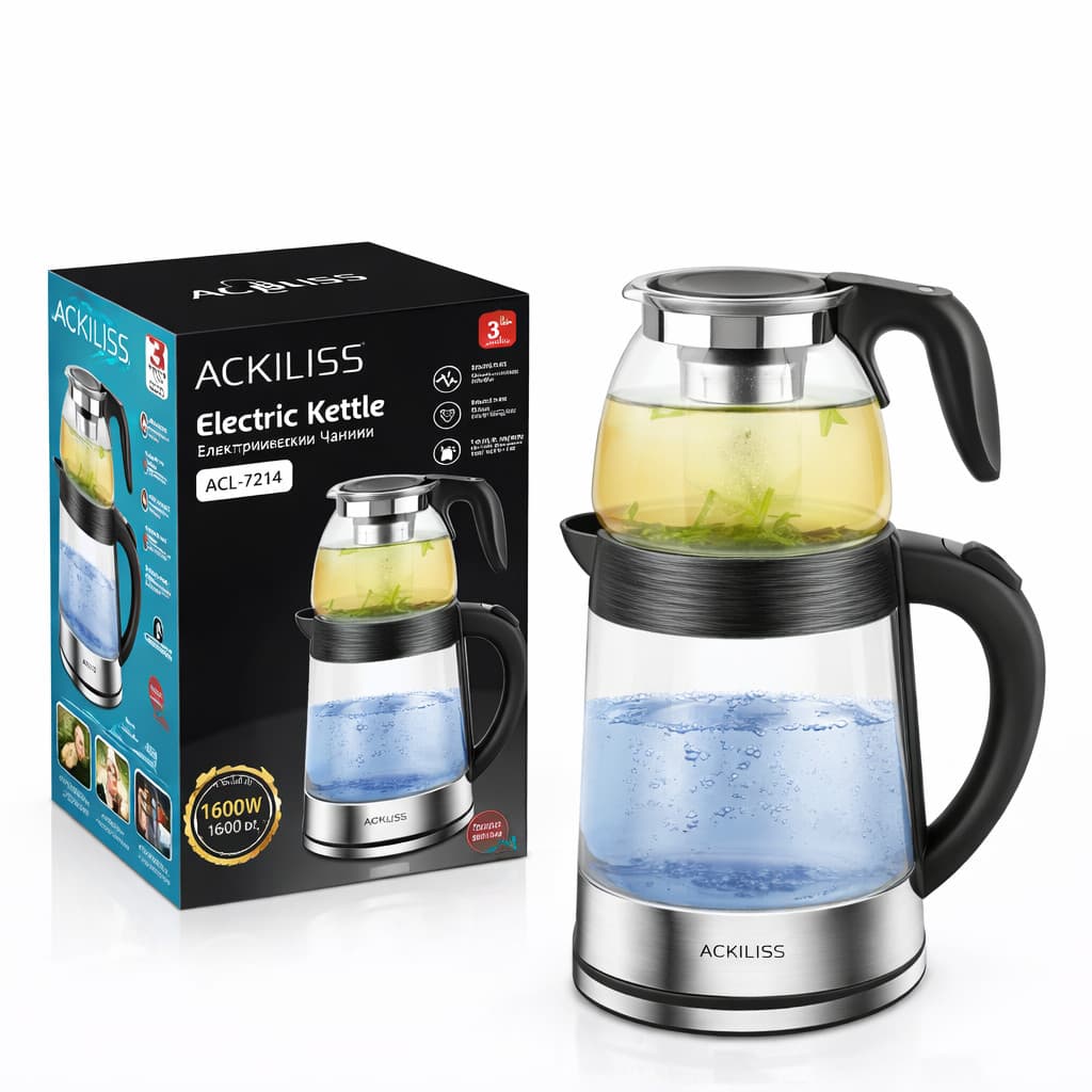 Elektrik çaydan və dəm çaydanı Ackiliss ACL-7214 1600 W