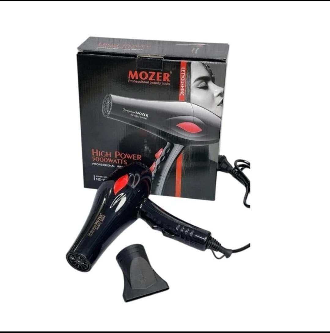 Fen Mozer MZ-8812 AC 5000W, şəbəkə 220V, 2 temperatur rejimi, qara