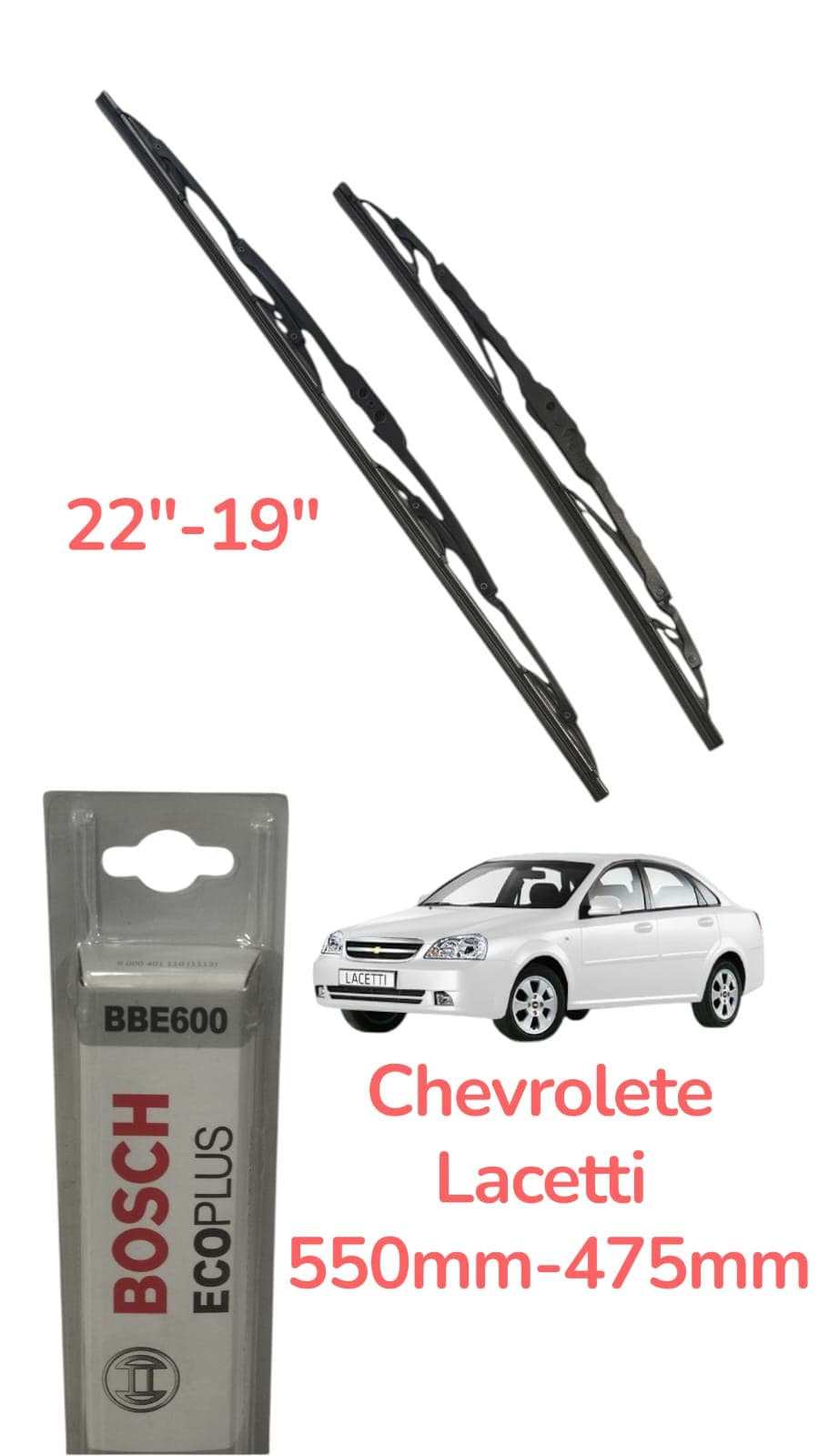 Avtomobil üçün şüşə silənlər Bosch Chevrolet Lacetti üçün
