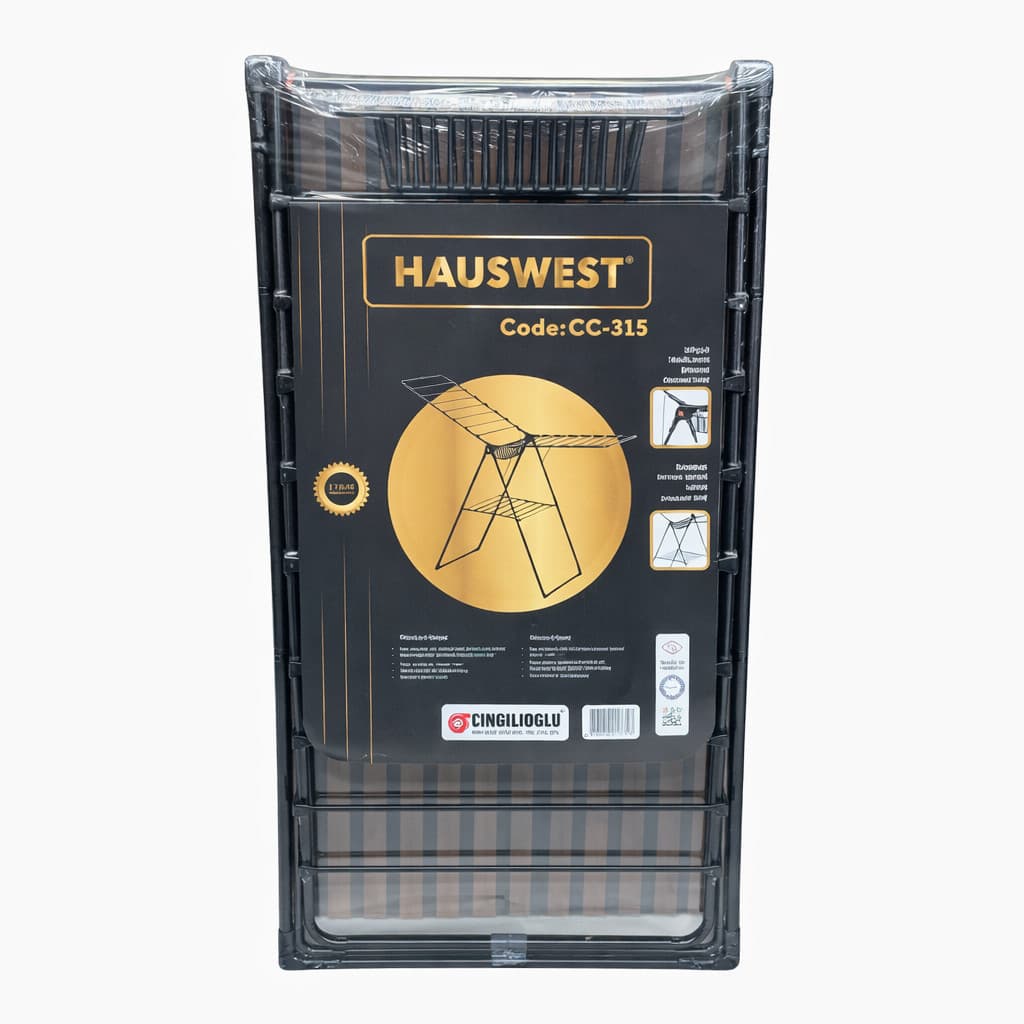 Paltar üçün quruducu Cingillioglu Hauswest CC-315, qatlanan, metal, qara