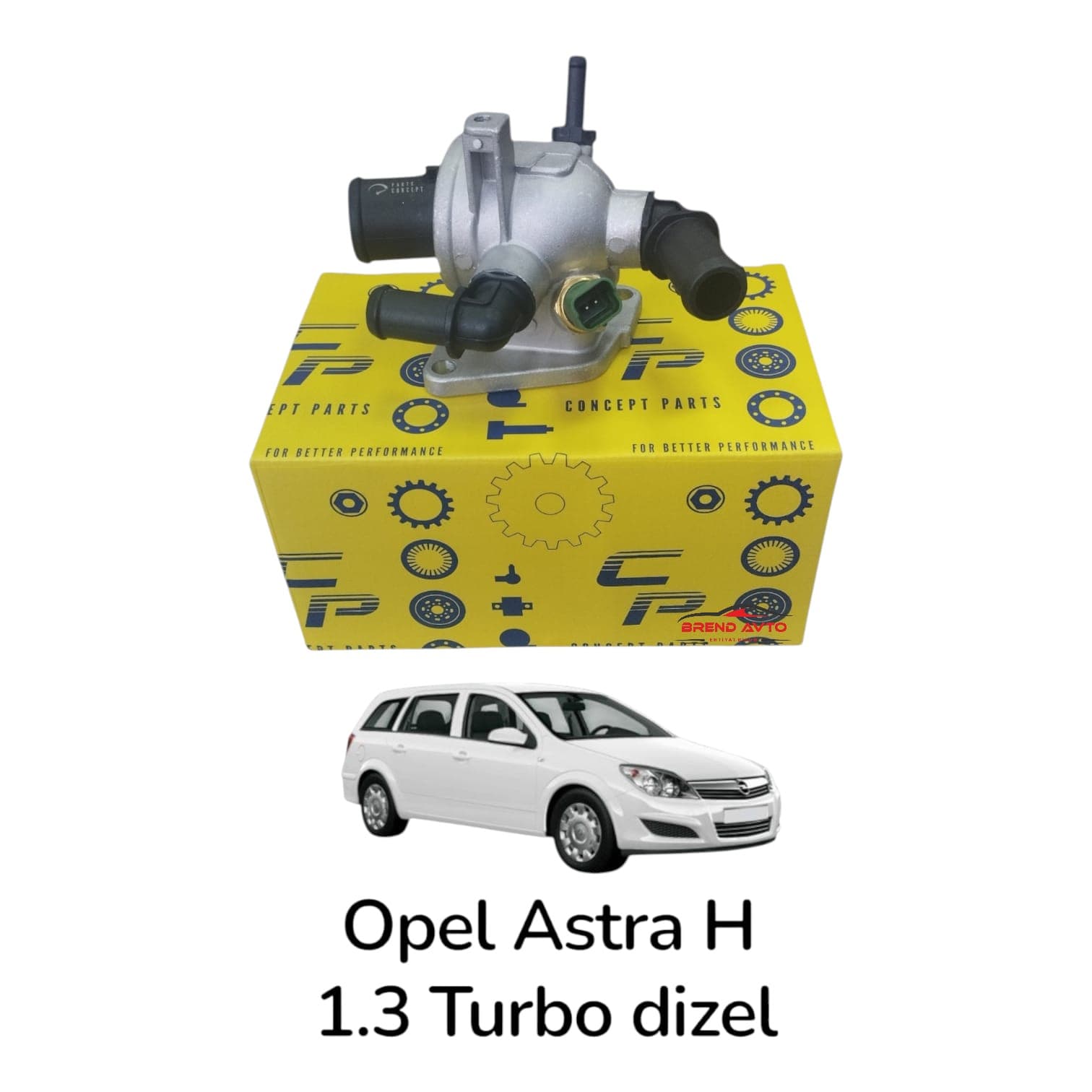 Termostat Concept Parts 126320-RW589 Opel Astra 2003-2010 üçün (1338020 6338039)