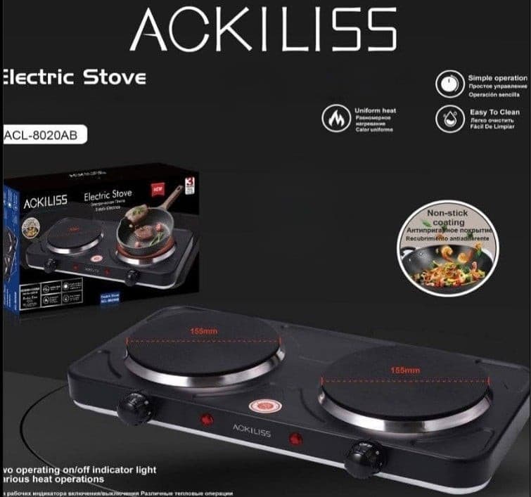 Elektrik plitə Ackiliss ACL-8020AB Black