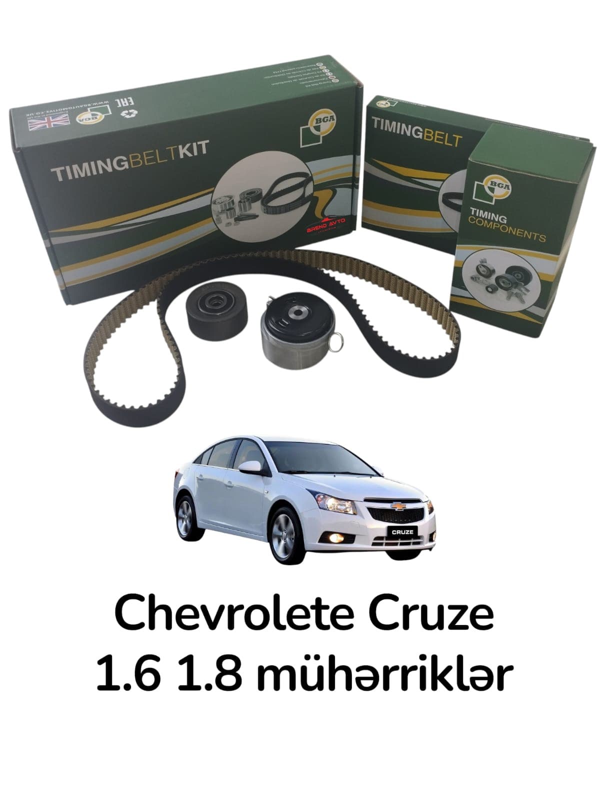 QPM üçün qayış dəsti BGA TB9531K Chevrolet Cruze 2009-2015 üçün (95507809)
