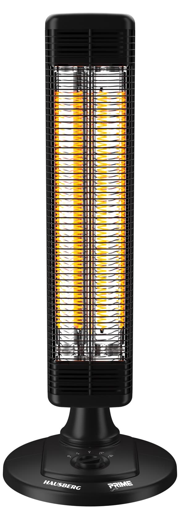 Qızdırıcı Hausberg HB-8565 1000 W bərkidilmiş şüşə qara temperatur tənzimləməli — şəkil 2