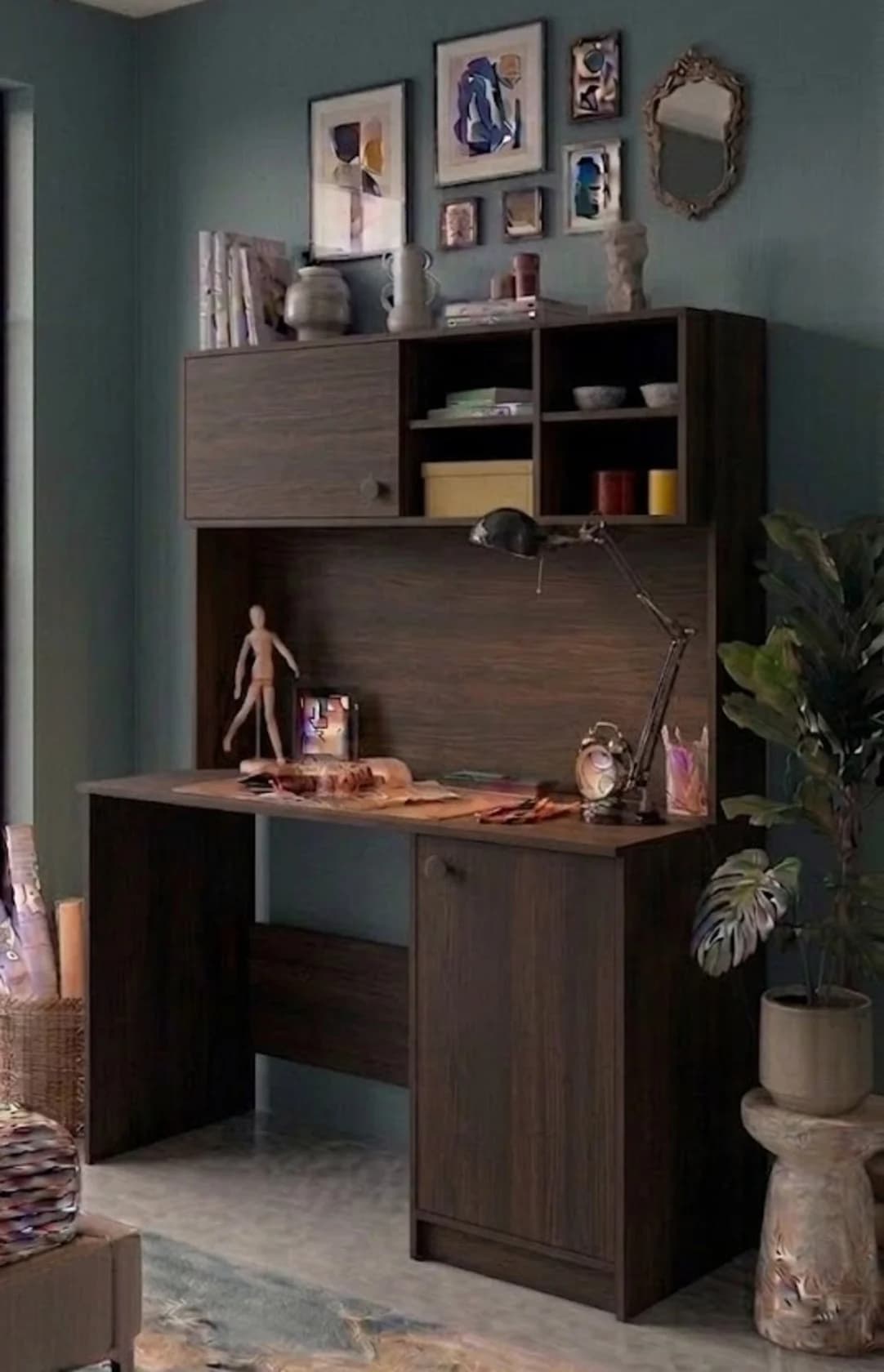 Yazı masası MB27, laminat, venge, 170x110x50 sm