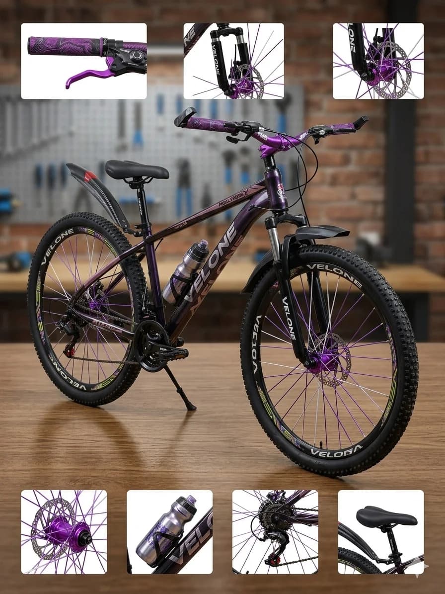 Dağ velosipedi Velone, 29", bənövşəyi — image 2