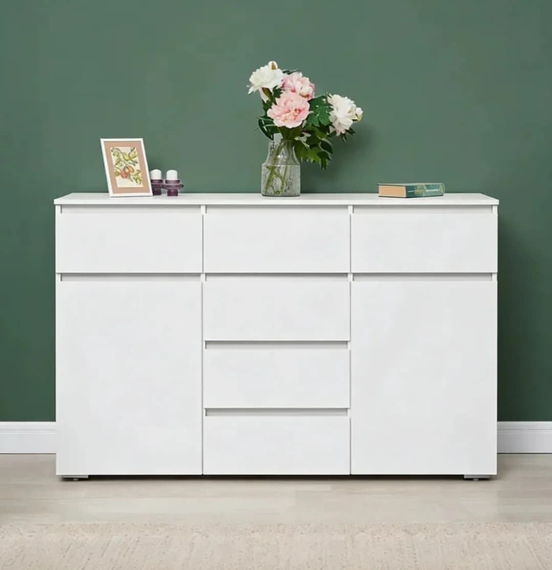 Komod SO0032, laminat, 150x39x95 sm, ağ