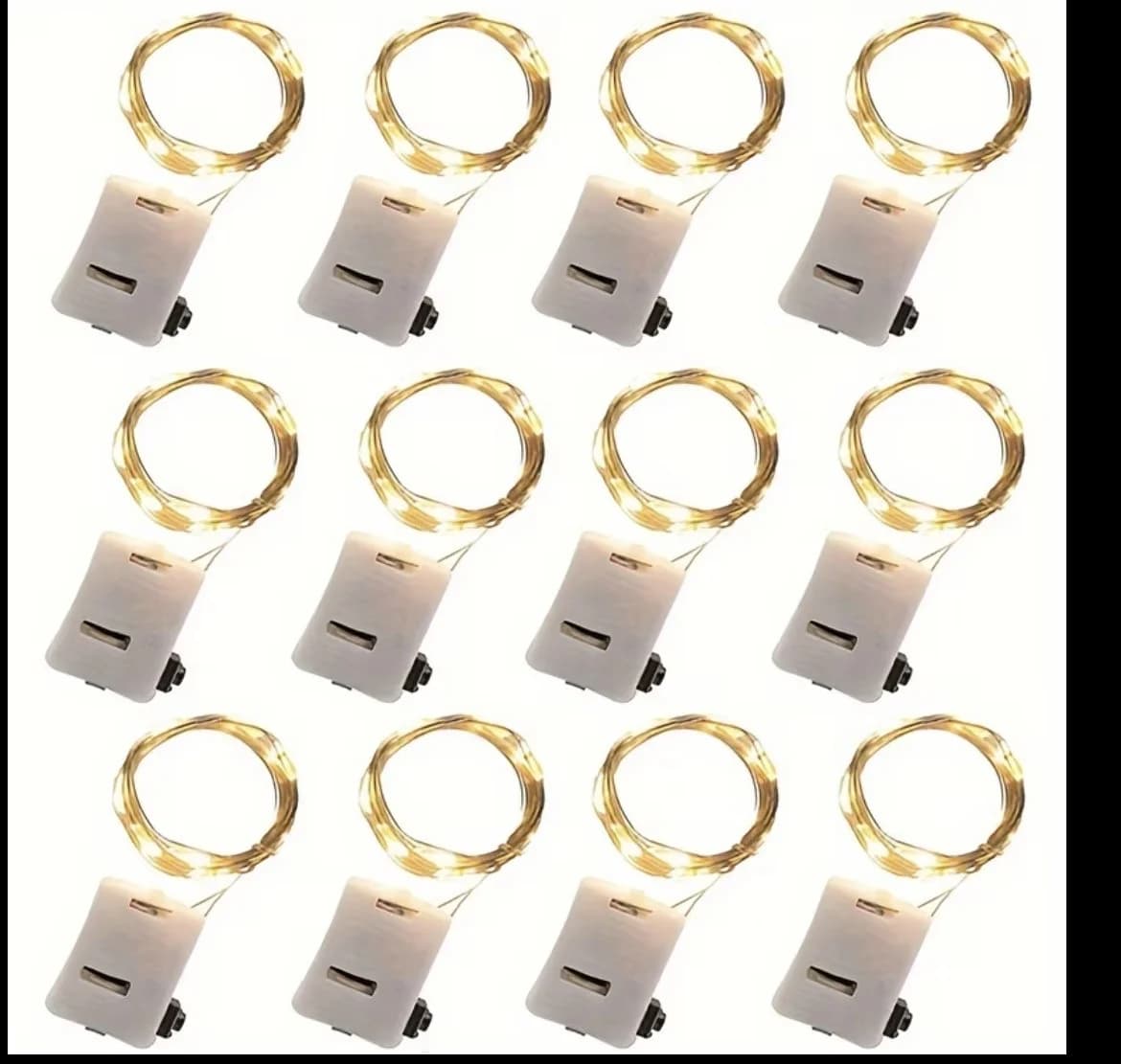 Dekorativ LED çələng dəsti 47569086, 12 əd, batareka ilə işləyən, 3 m