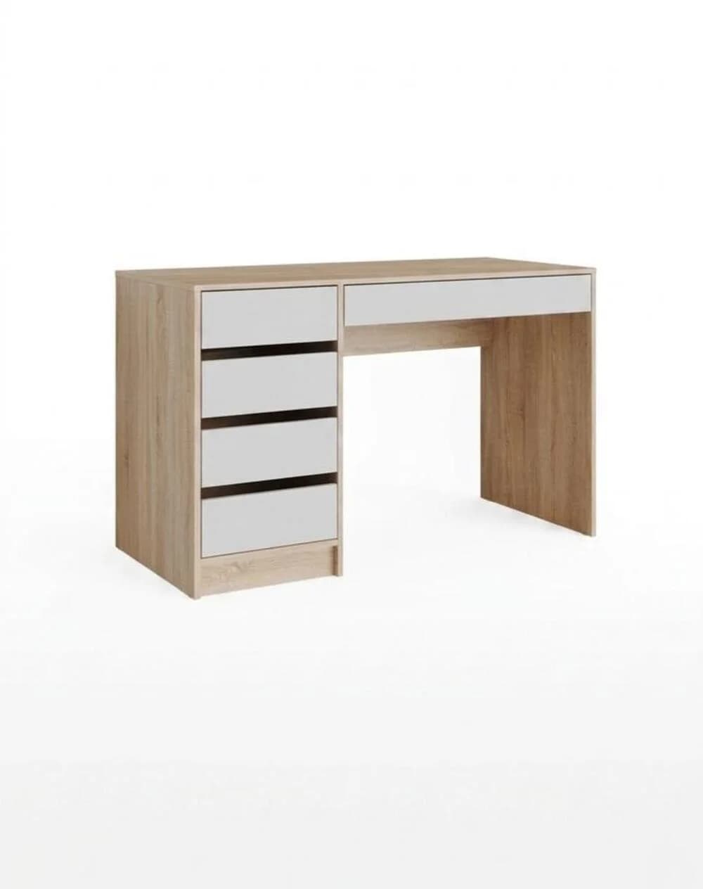 Yazı masası MB 5, Sanoma/White, laminat, 110x75x50 sm