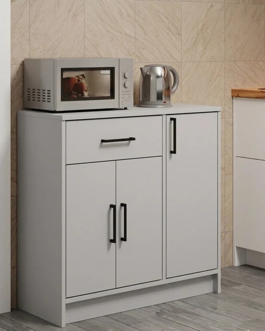 Mətbəx üçün komod MB1, laminat, boz, 75x30x73 sm
